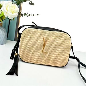 Luxe ontwerper Raffias Koppeling Bag Topkwaliteit Straw Weave Onderarm Lou Houlder Tassel Bag Fashion Heren grote weekendtas handtas dames reizen crossbody tassen