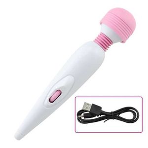 Dispositivo de masturbación de masaje recargable para mujer USB fuerte shock stick divertido productos vibrantes para adultos 231129