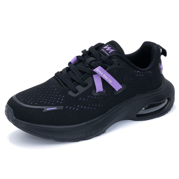 Zapatillas para mujeres zapatillas de tenis livianas de tenis transpirable entrenamiento para caminar jogging gym shoe