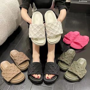 Dames sandalen zwembad kussen sandalen paar slippers heren en dames zomer plat schoenen mode strand slippers schuifdoos 35-40 designer casual slippers plat