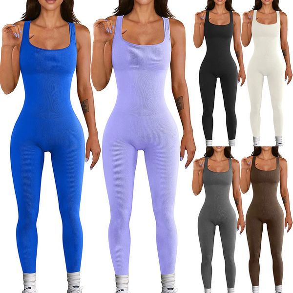 Filetage à vis pour femmes Gitre un cocadette Yoga ShapeWear Sports Fitness Fitness Highbounce Hip Lift Sexy Jumpsuit 240322