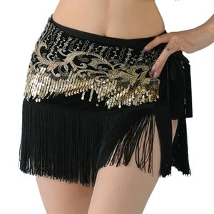 Dames pailletten franje rokken carnaval performance dansenjurk wankel vaarte taille feest glitter tassels mini rok clubkleding 240412