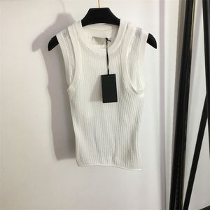 Dames sexy breien tanktops topmode mouwloze losse katoenen trui tees t-shirts designer vrouw zomer dameskleding kleding
