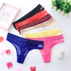 Femmes Sexy maille dentelle culotte taille basse ultra-mince transparent slips sans couture sous-vêtements string culotte femmes sous-vêtements bikini lingerie femme dames vêtements
