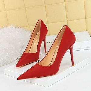 Escarpins Sexy pour femmes chaussures habillées à talons hauts bout pointu talons hauts violet rouge bleu vert rose chaussures de mariage pour femme