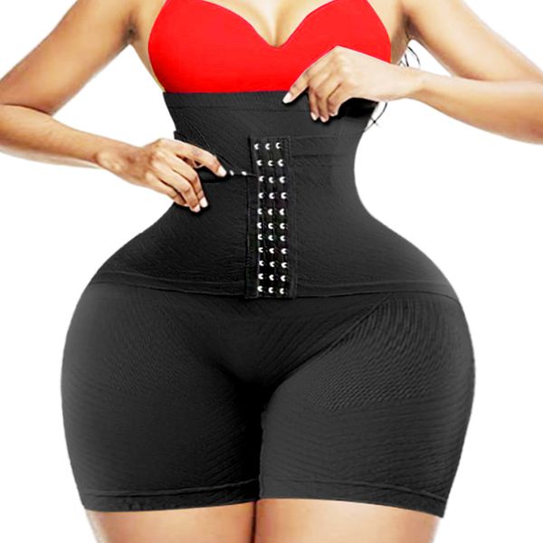 Shapers para mujer 4XL 5XL Corsé Levantador de glúteos Body Shaper Firme Control de barriga Bragas Shapewear Entrenadores de cintura alta Muslo Fajas más delgadas con ganchos 230905