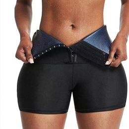 Mujeres Shapers Abdomen Control HipLifting Sweat Capris Shorts Sauna Suit Pantalones Cintura alta Body Fitness Leggings 230726