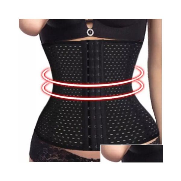 Femmes Shapers Bonne qualité Nylon noir Body femmes taille formateur ventre plus mince Shapewear formation Corsets Cincher corps Shaper buste Dhjo4