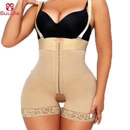 Femmes Shapers GUUDIA Open Bust Body Tummy Control Culotte avec Bretelles Amovibles Taille Haute Shaper Crotch Femmes Shapewear 230327