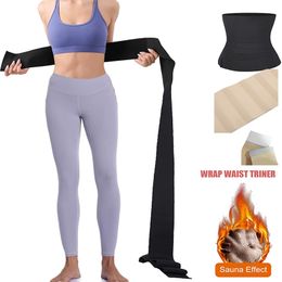 Moldeadores para mujer Invisible Wrap Waist Trainer Adelgazante Tummy Belt Corset Trimmer Body Shaper para tallas grandes 220919