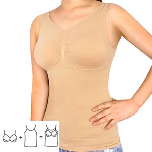 Mujeres Shapers Shaper Slim Up Lift Plus Size Bra Tank Top Mujeres Body Shaper Extraíble Shaper Ropa interior Chaleco adelgazante Corsé Fajas 230707