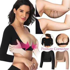 Womens Shapers Upper Arm Shaper Post Slimmer Compression Sleeves Posture Corrector Tops Shapewear pour femmes Slimming Vest 230327