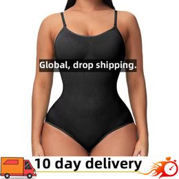 Body moldeador de cintura para mujer, sin costuras, de una pieza, para dar forma al cuerpo, con pliegues en el vientre, para levantamiento de glúteos, elástico, bodyfitti 230620