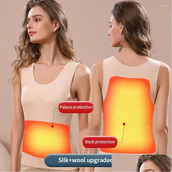 Formadores para mujer Ropa de invierno Tra-Cómodo Espesado Invisible Debajo de la Ropa Chaleco Térmico Moda Venta de Ropa Interior Sin Costuras Drop Deli Otnsg