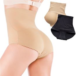 Shapers para mujer Mujeres Bragas de control de cintura alta Ropa interior sin costuras Adelgazar Tummy Body Shaper Reducir Shapewear Fake Ass Butt Lift Briefs 220919