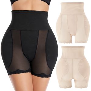 Moldeadores para mujer Fajas para mujer Acolchado Hip Butt Lifter Bragas de encaje Entrenador de cintura alta Control de barriga Corsé Body Shaper Enhancer Muslo Delgado 230620