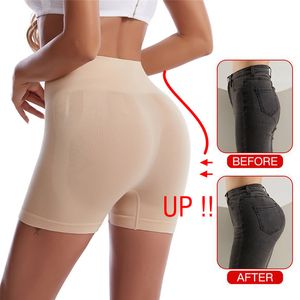 Womens Shapers Yoga Fitness oefening Perzik Heup Hoge Taille Tummy Controle Panty Shaper Afslanken Ondergoed Butt Lifter Buik Vormgeven Dames shorts 230726