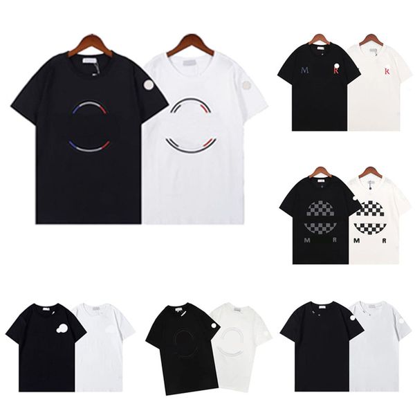 Chemise pour femmes pour hommes T Basic Designer double badge brodé Tshirts Men s graphiques t-shirts d'été