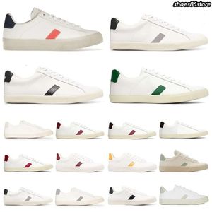 Chaussures pour femmes Designer Blanc Plate-forme Baskets Femme Formateurs Vert Low-Carbon Life V Organic Cotton Flats Plate-forme Baskets Femmes Casual Hommes Mocassins