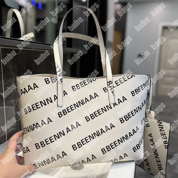 Womens Shopping Bag Designer Tote Bag Luxury Full Letter Sacs à main Fashion Leather Totes Sacs Unisex Outdoor Casual Handbag Wallet Purses