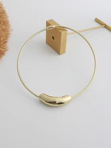 Collier court argenté Simple en forme de lune pour femmes, bijoux de personnalité, cadeau rétro