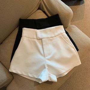 Damesshorts, sexy witte op maat gemaakte broek, korte casual hoge taille, zwarte broek, wijde pijpen, onderkant Y2k, streetwear, Ropa Mujer 230510