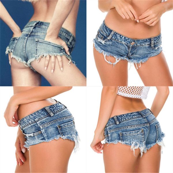 Shorts pour femmes femmes jeans denim sexy fille haute taille basse plage yf049 # 887 230601