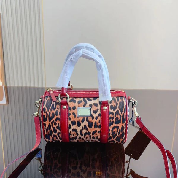 Bolso de hombro para mujer Bolso de mano de diseñador Bolso con estampado de leopardo para mujer Bolsos con letras doradas de lujo Monedero cruzado Moda para mujer Solapa caliente -14