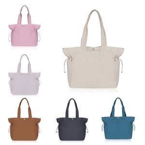 wholesale lulul Sports de plein air Shopping hobo femmes pochette duffle Side Cinch sac à bandoulière grand fourre-tout sac à main de voyage bandoulière sac à main de sport en nylon sous les bras pochettes