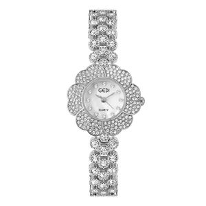 Bracelet en alliage en forme de fleur pour femmes, simple, léger, de luxe, haute couture, petite montre à quartz étanche, exquise, cadeaux