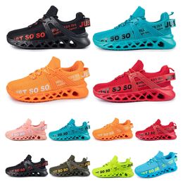 Taille des femmes respirant grandes chaussures fashion gai respirant toile confortable Bule Green Casual Mens Trainers Sports Sneakers A17 272 WO 5729618