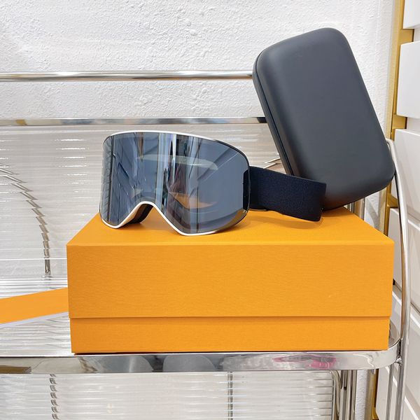 Gafas de esquí para mujer Gafas de sol Gafas de esquí con paquete de caja Gafas ajustables Lente doble Montañismo Gafas a prueba de viento Gafas Gafas de sol de lujo para hombres