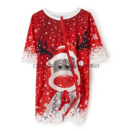 Damesslaaplounge Damesnachtkleding Familie kerstpyjama Bijpassende set Kersthertenprint Pijamas Moeder Dochter Vader Zoon Outfit Look Homewear pak 221208L230