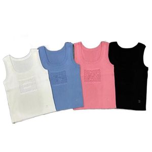 Débardeur d'été sans manches pour femmes Gilets de sport pour femmes Gilets de créateurs deux lettres C vêtements imprimés noir blanc rose bleu Gilet Yoga Tees