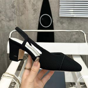 Zapatos de vestir sin cordones para mujer Sandalias sin cordones Tacones gruesos de tweed de diseñador Zapato de ballet de 3,5 cm / 6,5 cm con mocasines Bowknow Zapato casual al aire libre Diapositivas blancas negras rojas