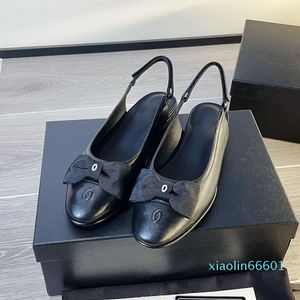 Slingbacks pour femmes chaussures habillées sandales noires diapositives dames loisir grosgrain