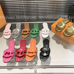Zapatilla de mujer Zapatilla de marca de lujo Diapositivas Zapatillas de tacón más calientes Zapatos de mujer Sandalias de diseñador Sandalias de altura de tacón 10 colores