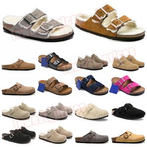 Pantoufles pour femmes Birkin Stock Platform Sneakers Arizonas Diapositives de fourrure Bostons Sabots Sandales Mocassins Chauds Hommes Diapositives de fourrure Chaussures de sport tongs en daim de peau de mouton Dhgate