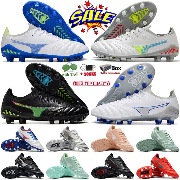 Zapatos de fútbol para mujer Hombres 2023 Morelia Neo Iii Hecho en Japón FG Zapatos deportivos Botas de fútbol de tobillo alto Adolescentes Tacos para adultos Zapatillas de deporte de entrenamiento de hierba