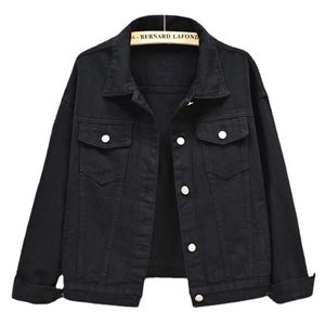 Veste en jean solide pour femme, veste courte, vêtements d'hiver, jean rose, haut décontracté, haut ample, 240131