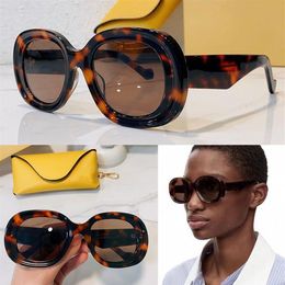 Damen Spanien Designer Sonnenbrille 40103 für Damen Herren Acetat runde Form Sonnenbrille Herrenmode Stil Radfahren Schützt die Augen UV4205H