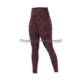 Womens Sport Yoga-legging Camouflage Panty's Dames Ademend Hoge taille Push-up Sport Gymbroek Fitness Atletisch Buttery Drop Delive Dh5Np