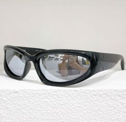 Femmes Sports Swift Oval Sunglasses BB0157S Black Frame Mirror Lens UV400 Protection1088988