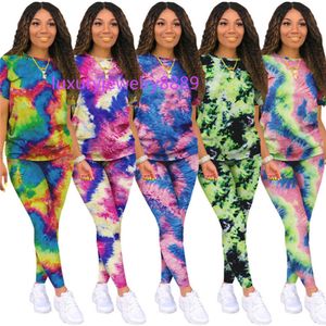 Dames sportkleding outfits tweedelige set top met korte mouwen broek dames nieuwe mode broek set trainingspakken nieuw type hot selling klw5880