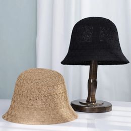 Chapeau de paille pour femmes panamas uv protection solaire du soleil hatte de plage pour femmes