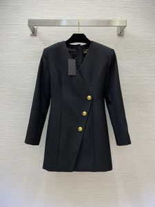 Trajes para mujer, Blazers, moda europea exclusiva, alta gama, accesorios de Hardware de tela limpia personalizados, traje de Color sólido 2023