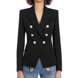 Costumes pour femmes Blazers Automne et Hiver Casual Slim Femme Veste Mode Lady Office Suit Poches Business Manteau Cranté 22 Options de Couleurs