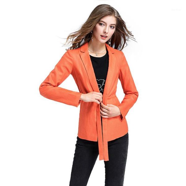 Costumes pour femmes Blazers Auteur de manteau automne veste jeste plus taille plus feminino rose femelle Business Office Blouson Femme Tailleur Suit 50n0748