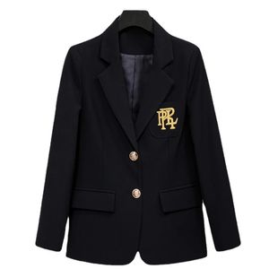 Trajes para mujer Blazers Carta Tops bordados para abrigo de gama alta Temperamento Elegante Ropa femenina de negocios que adelgaza traf 231213