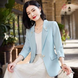 Dames pakken dameskantoor elegante blazers jassen jas lente zomer dames zakelijk werk dragen professionele vrouwelijke buitenverkleding tops kleding